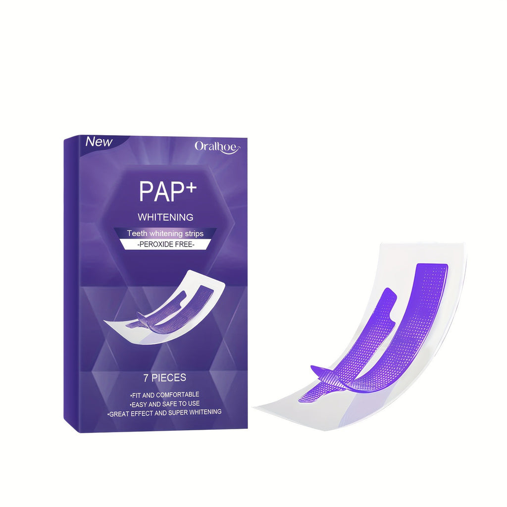 GlowDent Purple Whitening Strips – Instant Brightening, Peroxide-Free